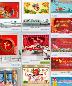 in bạt tiệc tất niên