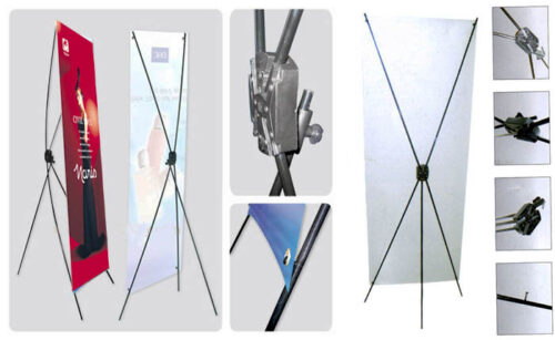 In Standee - Chữ X - Banner Cuốn - Khung Sắt